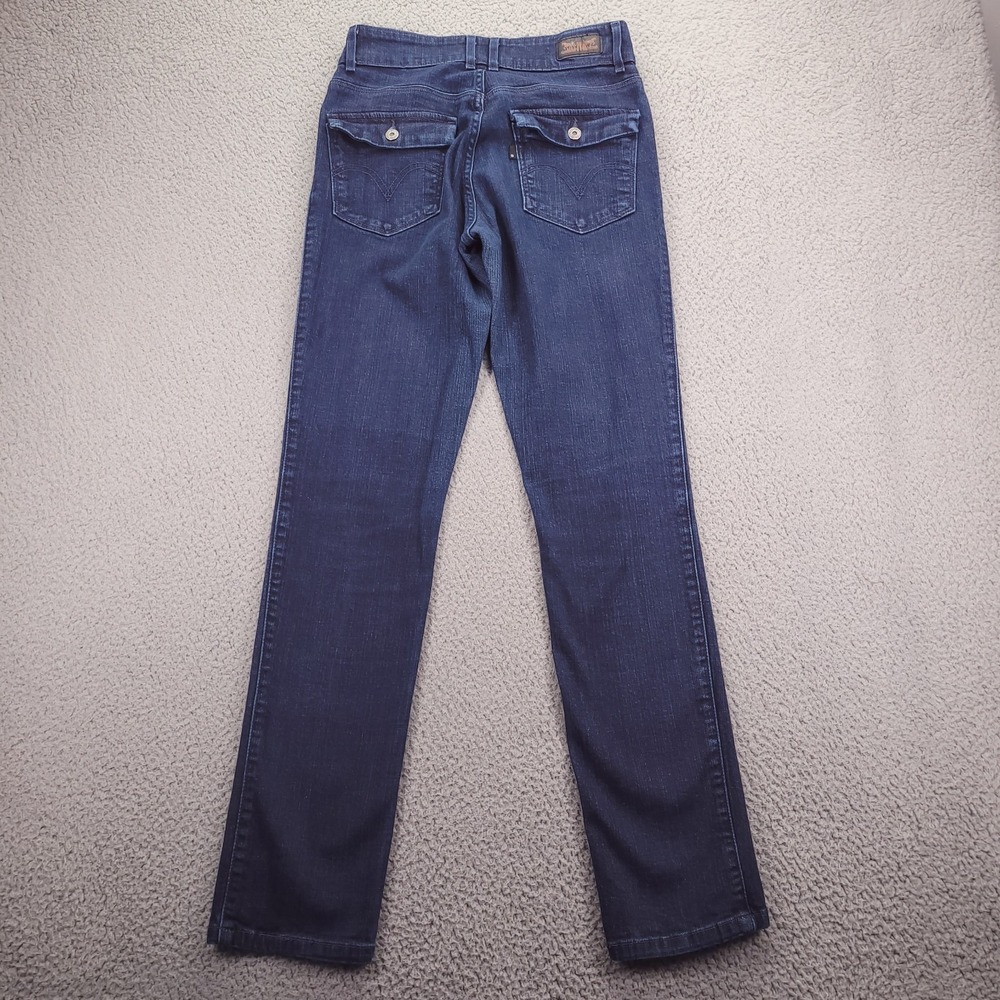 LEVIS Jeans Size 6M Mid Rise Skinny Flap Pocket Dark Wash Denim 27x30